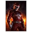 Mighty Morphin' Power Rangers Red Ranger Fine Art Lithograph